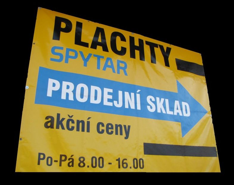 Reklamní plachty - zakázková výroba